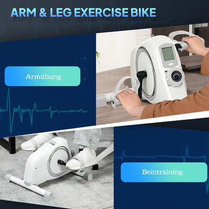 Mini exercise bike for seniors with LCD screen and 8 resistance levels
