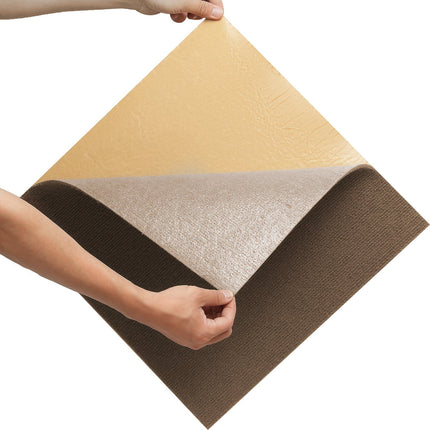 Peel And Stick Carpet Tiles 18x18, 10-Pack, Brown
