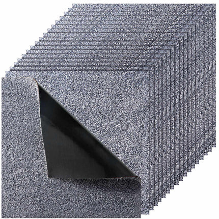 Peel And Stick Carpet Tiles, 18x18 In, 10-Pack, Gray