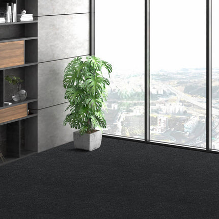 Peel And Stick Carpet Tiles 24 x 24, 15-Pack, Black
