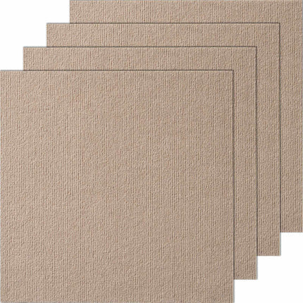Peel And Stick Carpet Tiles, Padded, 18 x 18, 10 Pack, Brown