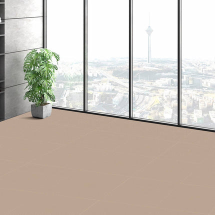 Peel And Stick Carpet Tiles, Padded, 18 x 18, 10 Pack, Brown