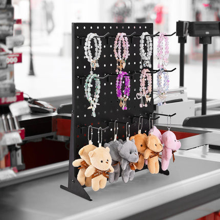 Pegboard Display Stand, 43 x 33 cm, 30 Hooks, 2-Pack