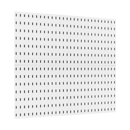 Pegboard Wall Organizer Kit With Accessories, 4 Panels, 11 x 11, White