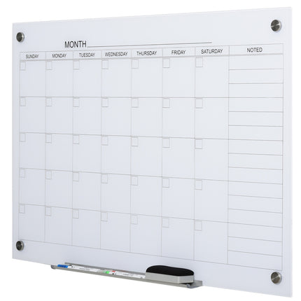 Magnetic writing board with pen holder, 4 markers, 90x60cm