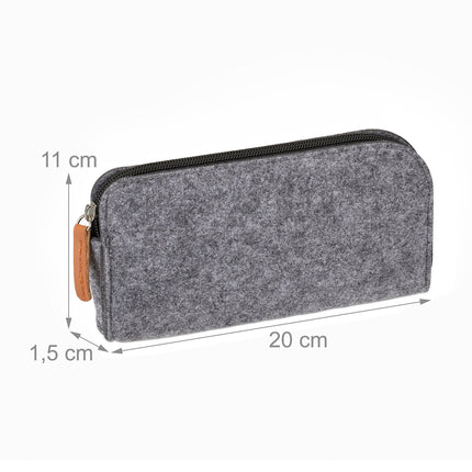 Pencil case in felt, set of 3