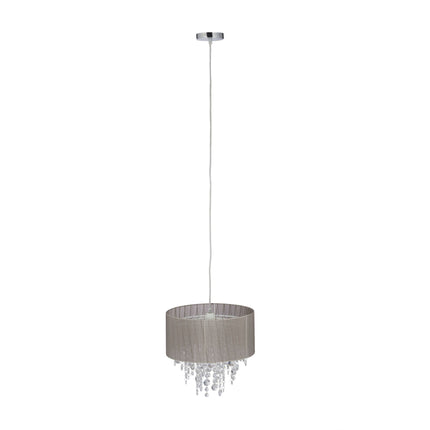 Pendant lamp with crystals