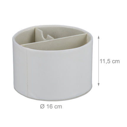 Pen holder round leather look