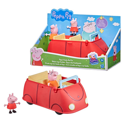 Peppa Pig Playset Family Red Car