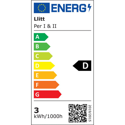 Per I Wall luminaire LED IP54 3000K 4W 210lm White