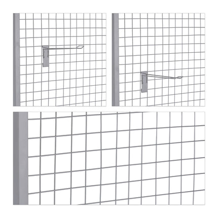Perforated metal stand with 20 hooks