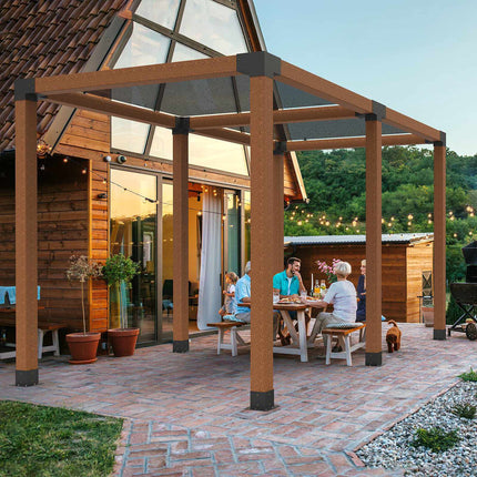 Pergola Bracket Kit 6x6, 2-Pack 4-Way Steel Corners