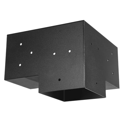 Pergola Bracket Kit, 6x6, 3-Way Carbon Steel, 4-Pack