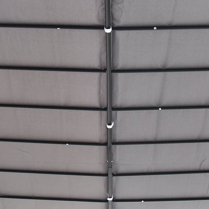 Metal Garden Gazebo Tent - Grey, 297 x 297 cm
