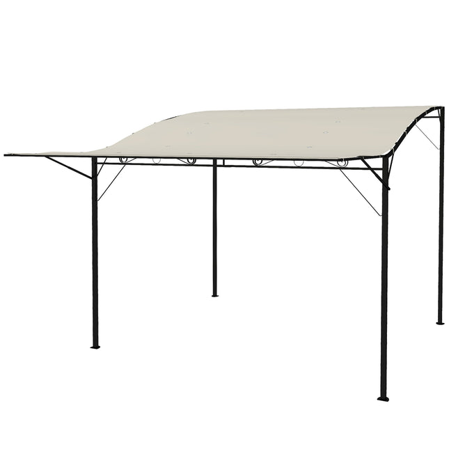 Wall-mounted Pergola Gazebo 3x2.5m, steel, water-repellent