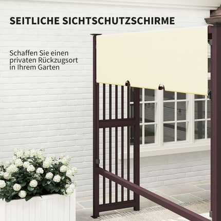 Detached Pergola Gazebo 3x2.5m with adjustable roof