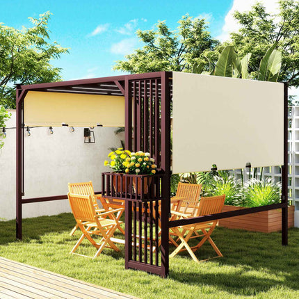 Detached Pergola Gazebo 3x2.5m with adjustable roof