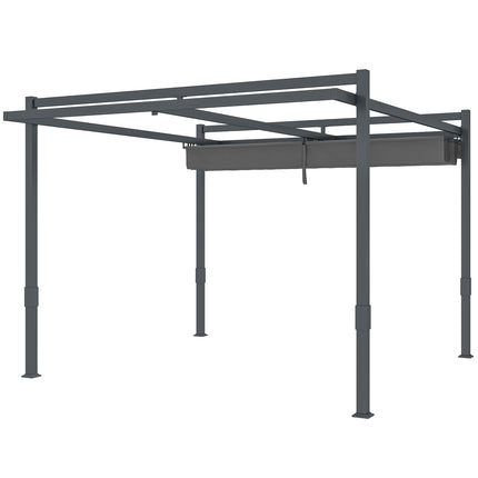 Freestanding aluminum pergola 3.5x3m - Adjustable roof, winterproof