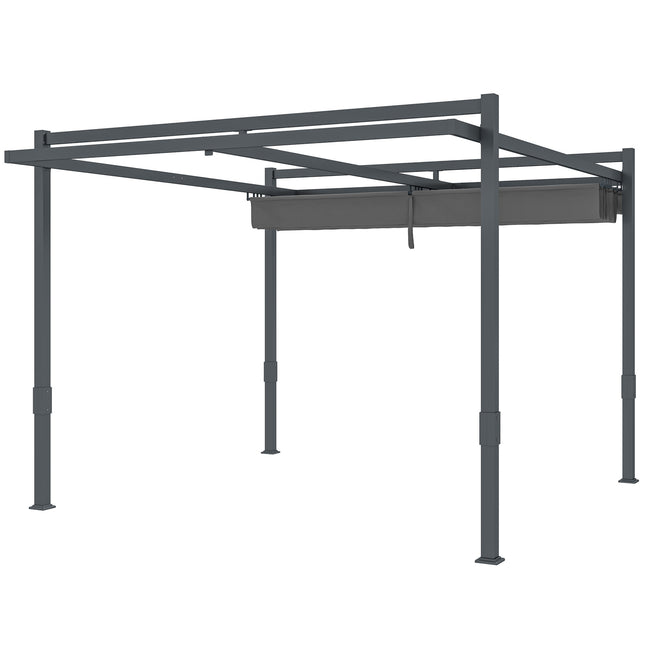 Freestanding aluminum pergola 3.5x3m - Adjustable roof, winterproof
