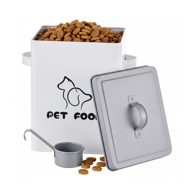 Pet Food Storage Box with Lid and Scoop