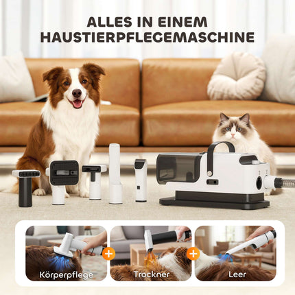 Pet Grooming Dryer & Trimmer, Quiet Motor, 5-in-1 Tool