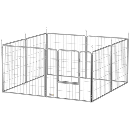 Pet Playpen, 8 Panels, Foldable Steel, Indoor/Outdoor