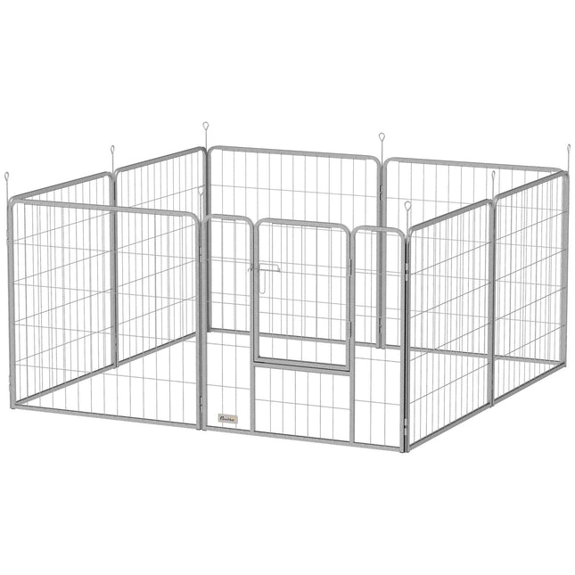Pet Playpen, 8 Panels, Foldable Steel, Indoor/Outdoor