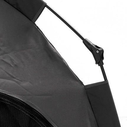 Outdoor Pet Tent - Dark Gray with Mesh Window and Carry Bag