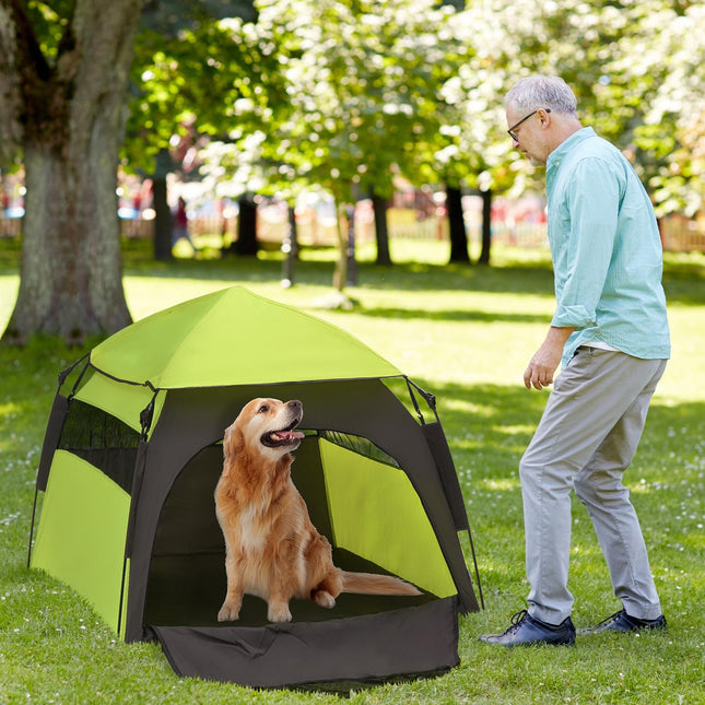 Outdoor Pet Tent - Teepee for Dogs and Cats with Mesh Windows