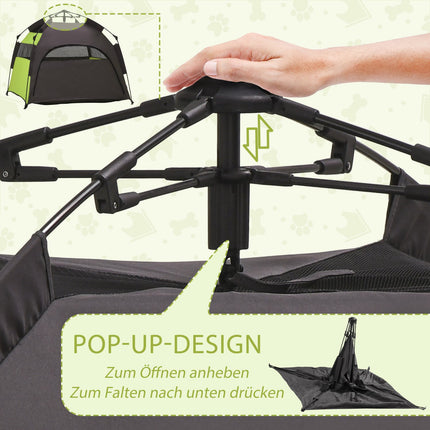 Outdoor Pet Tent - Teepee for Dogs and Cats with Mesh Windows