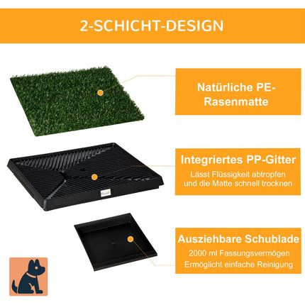 Artificial grass Pet toilet for dogs, 63x51x6 cm
