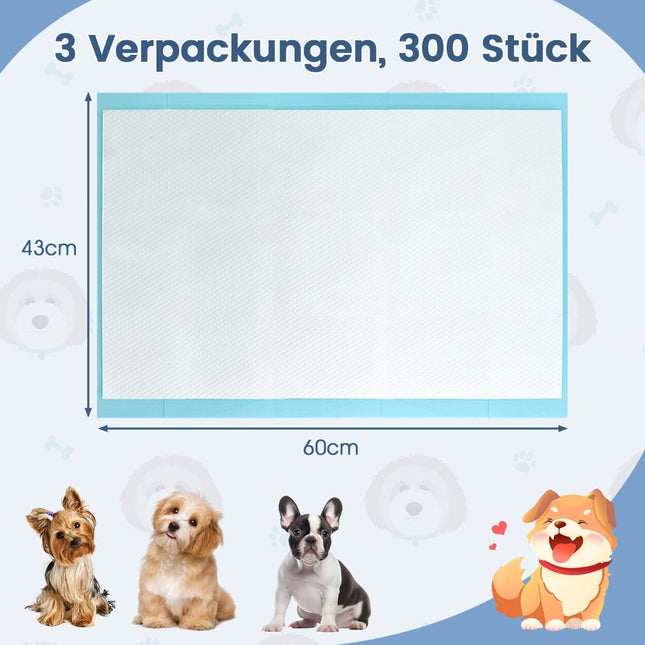 Pet Training Pads, Leakproof, 60x43 cm, 300 Pack