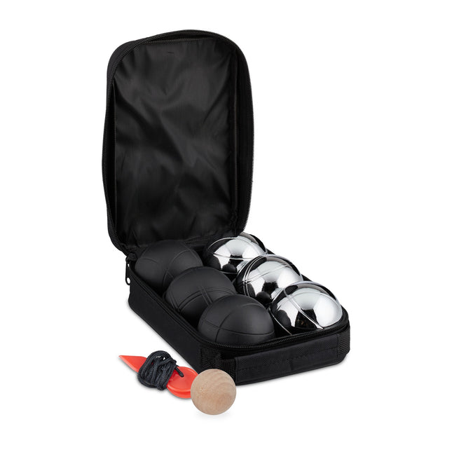 Zestaw do gry w petanque, 6 kul, dwa kolory, torba transportowa