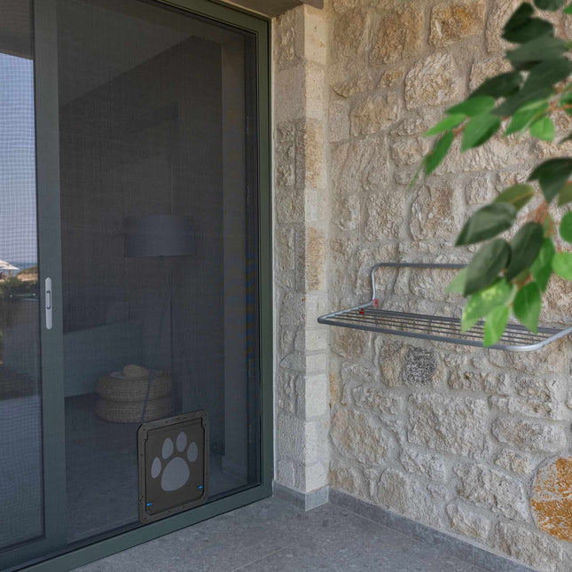Pet flap for fly screen door