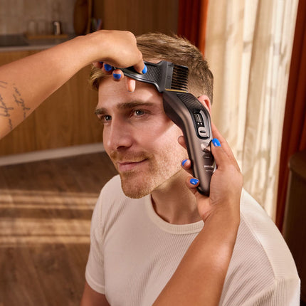 Philips Hair Clipper Series 9000 with 28 Length Settings, Brown Grey