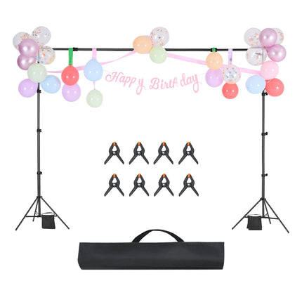 Photo Backdrop Stand Kit, Adjustable 7x10 ft, Portable