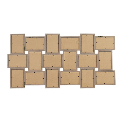 Photo frame with collage for 18 photos