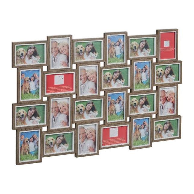 Photo frame with collage for 24 photos