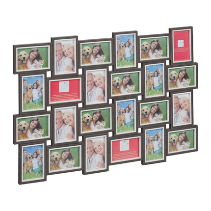 Photo frame with collage for 24 photos