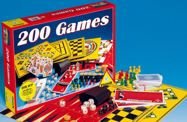 Piatnik Board Game Set 200 Games (In Lithuanian Lang.)