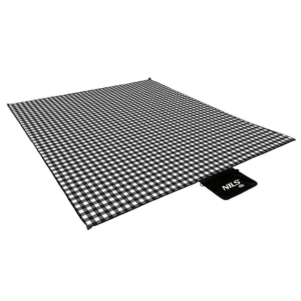 Picnic Mat, White-Black, 300x200 cm, PE + ALU