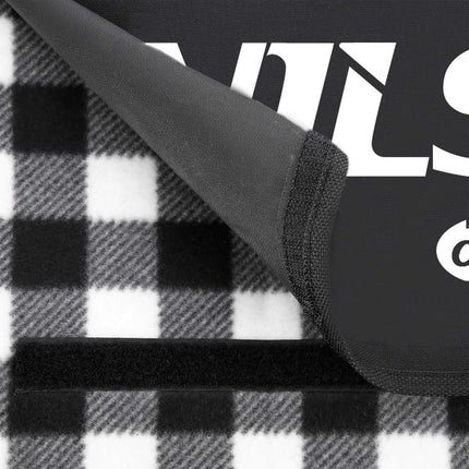 Picnic Mat, White-Black, 300x200 cm, PE + ALU