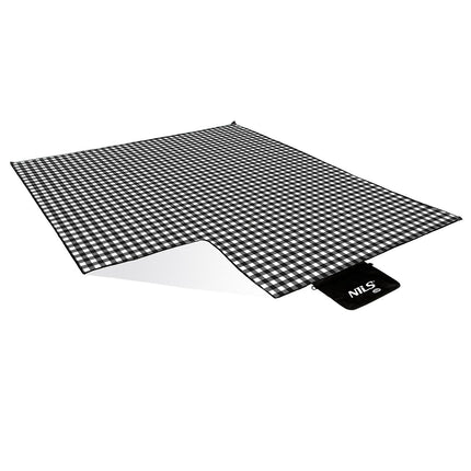 Picnic Mat, White-Black, 300x200 cm, PE + ALU