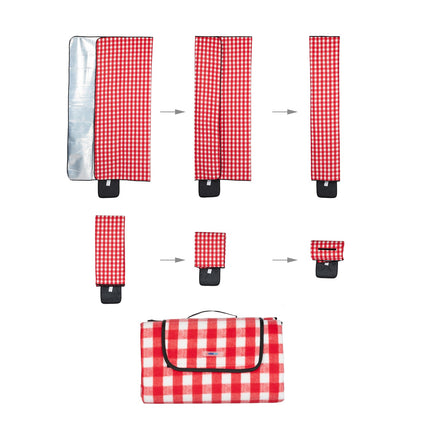 Picnic blanket 200 x 200 cm checkered