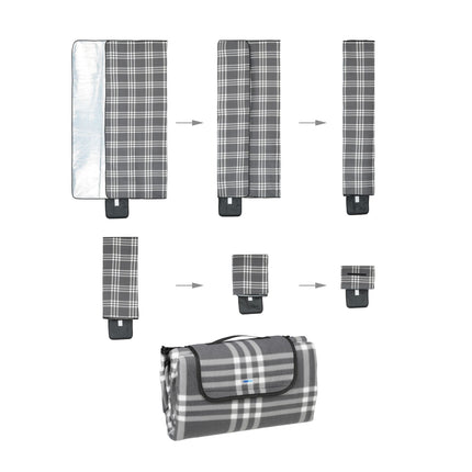 Picnic blanket 200 x 200 cm checkered