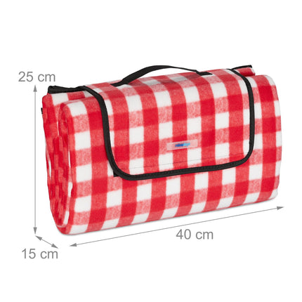 Picnic blanket 200 x 200 cm checkered
