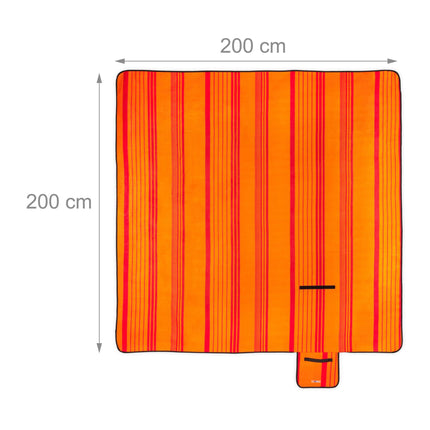 Picnic blanket 200 x 200 cm striped