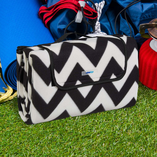 Picnic blanket 200 x 200 cm zigzag