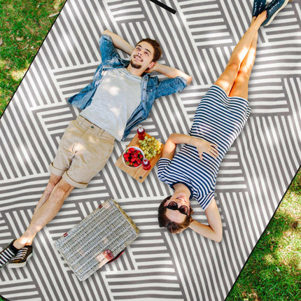 Picnic blanket 200 x 300 cm striped