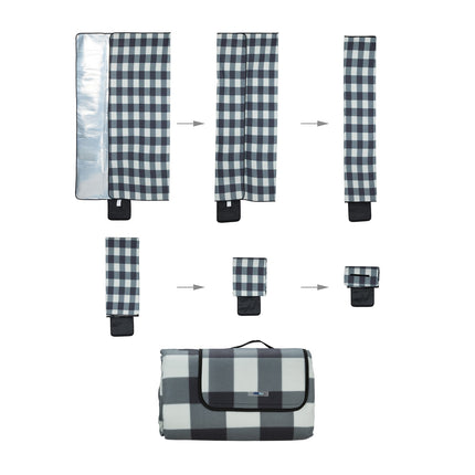 Picnic blanket 300 x 200 cm checkered